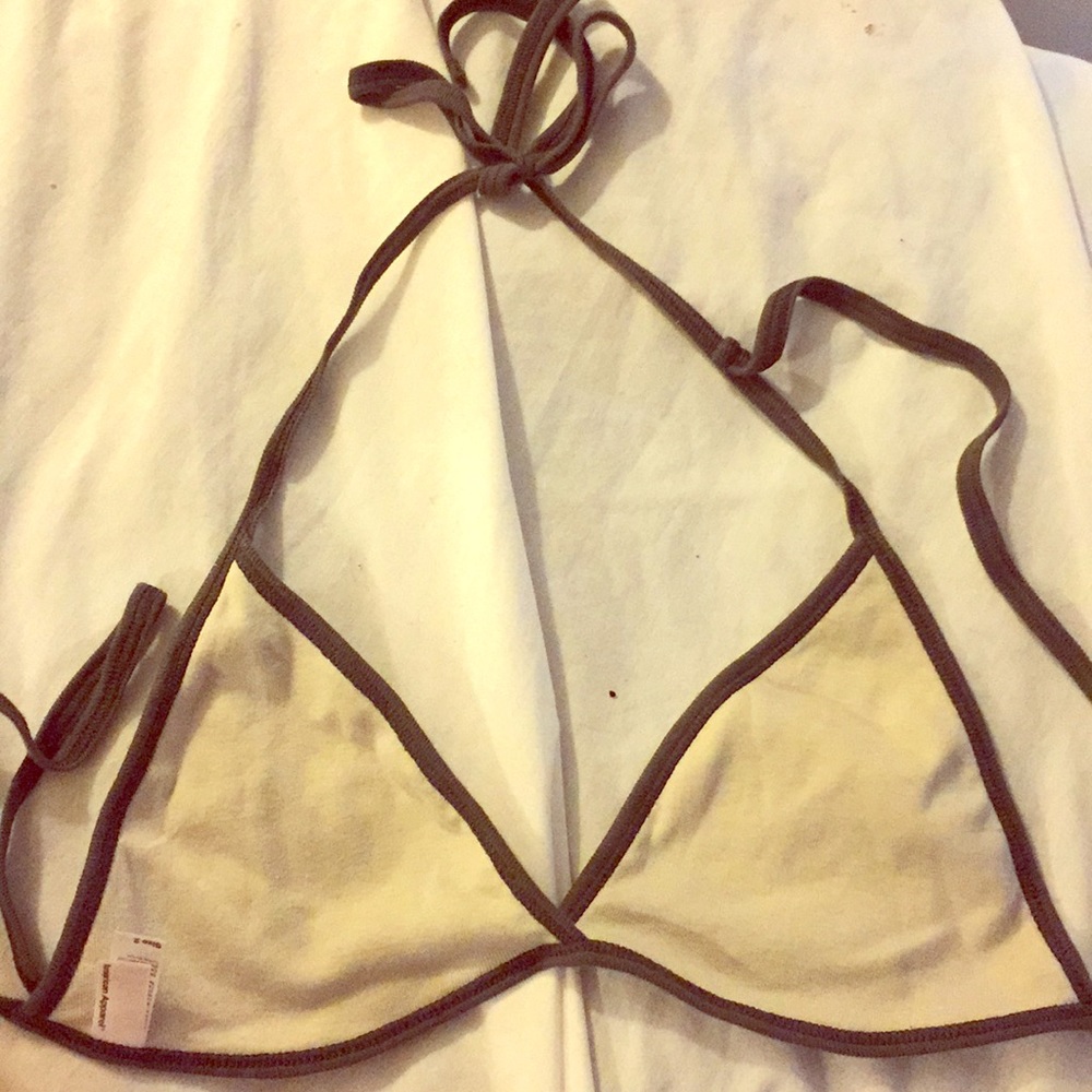 NEVER WORN American apparel cotton bikini top